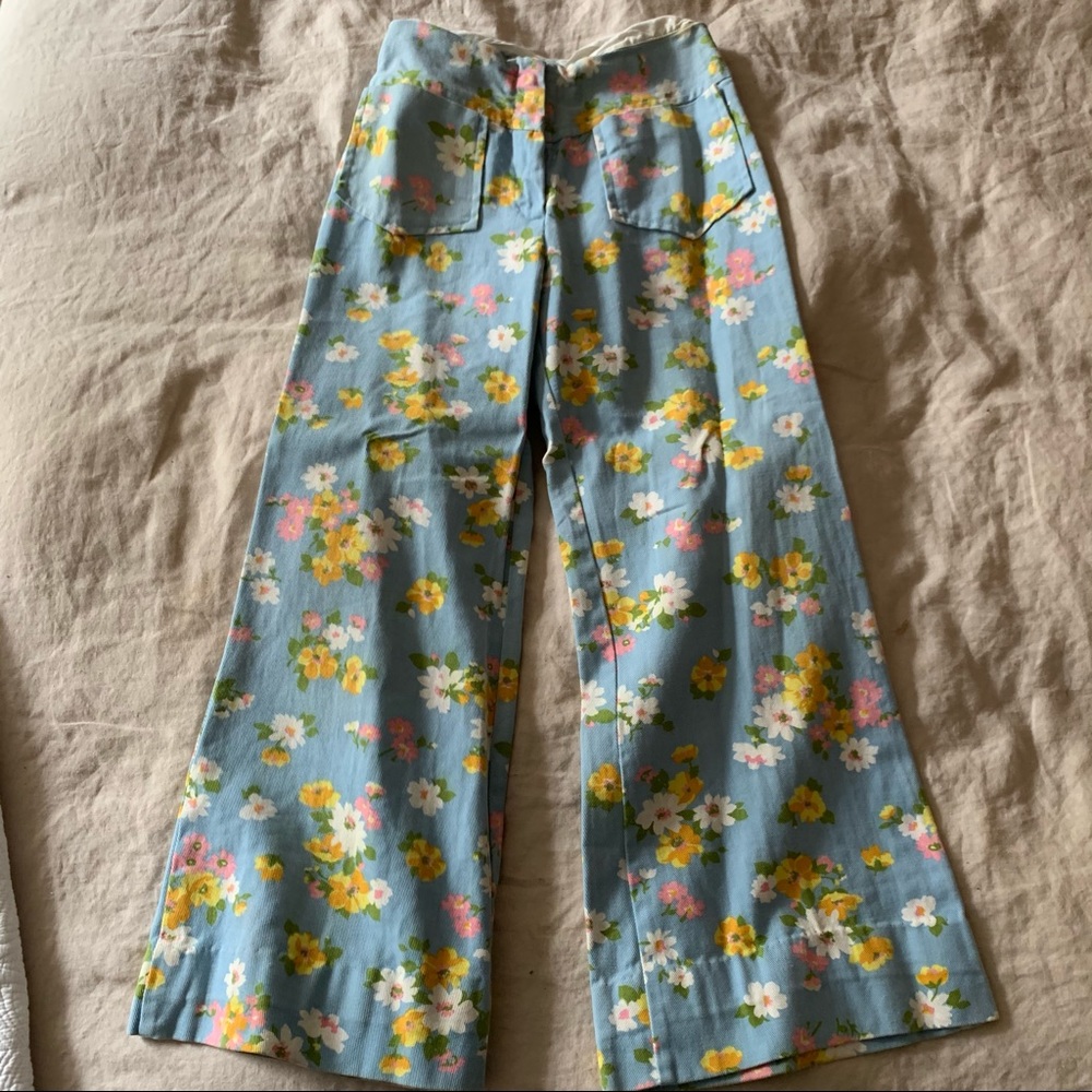 Light Blue Colorful Floral Matching Set